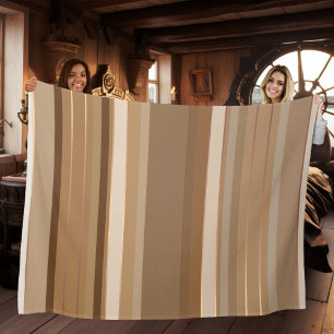 Koffiechocolade en karamelstrips fleece deken