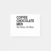 Koffiechocolade Mannen rijker Post-it® Notes (Voorkant)