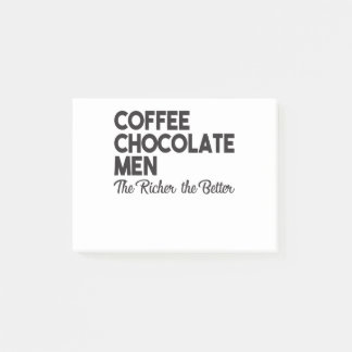 Koffiechocolade Mannen rijker Post-it® Notes