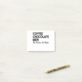 Koffiechocolade Mannen rijker Post-it® Notes (Op bureau)