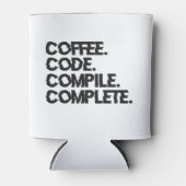 Koffiecode Compile Complete Grappige Programmeur G Blikjeskoeler (Voorkant)