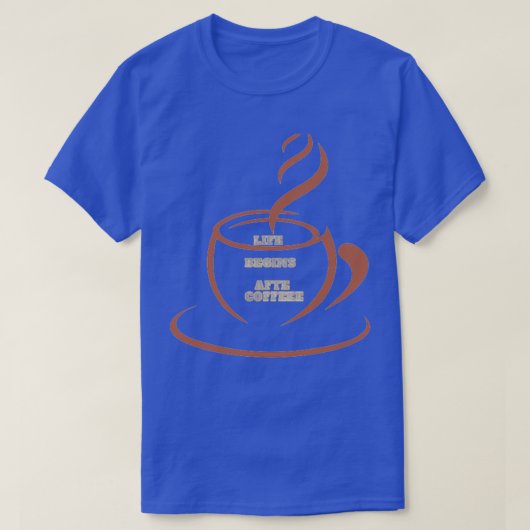 Koffiecofe klassieker t-shirt (Design voorkant)
