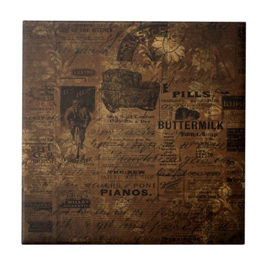  Koffiecollage Tegeltje (Voorkant)