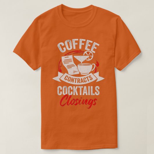 Koffiecontracten cocktails sluiten t-shirt (Design voorkant)