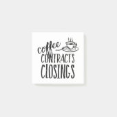 Koffiecontracten Sluiting onroerend-goedagent Post-it® Notes (Voorkant)