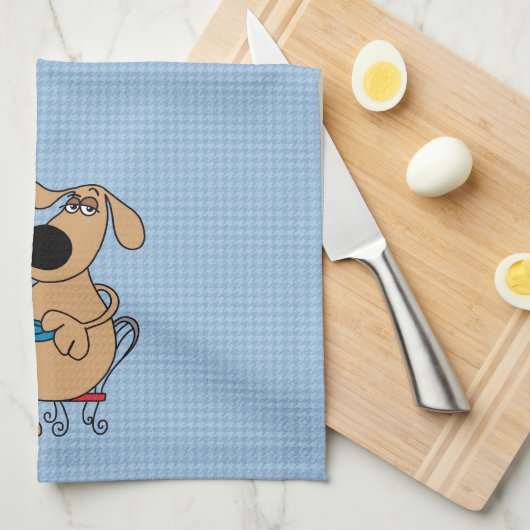 Koffiedag Dog Kitchen Towel Theedoek (Quarter Fold)