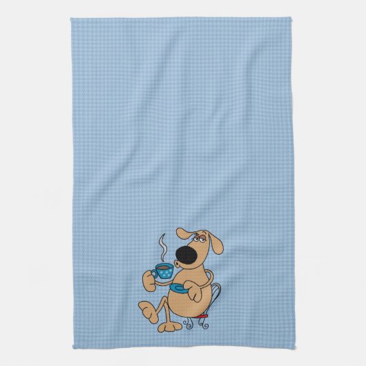 Koffiedag Dog Kitchen Towel Theedoek (Verticaal)