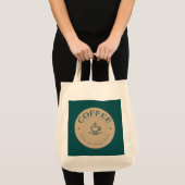 Koffiedag gedrukt tote bag (Voorkant (product))