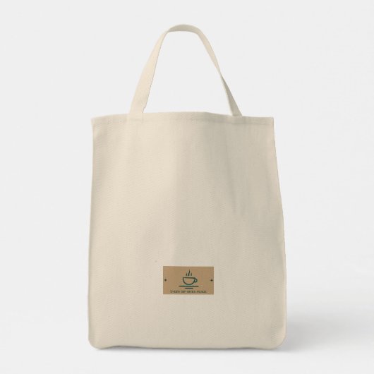 Koffiedag gedrukt tote bag (Achterkant)