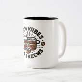 Koffiedag Tweekleurige Koffiemok (Voorkant rechts)