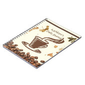 Koffiedagblad met persoonlijke naam notitieboek (Linkerzijde)