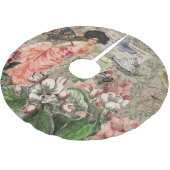 Koffiedame Victoriaanse vrouw roze rijke japon Kerstboom Rok (Gekanteld)