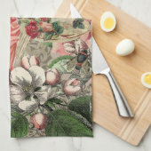 Koffiedame Victoriaanse vrouw roze rijke japon Theedoek (Quarter Fold)