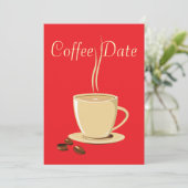 Koffiedatum Kaart (Staand voorkant)
