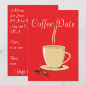 Koffiedatum Kaart (Voorkant / Achterkant)