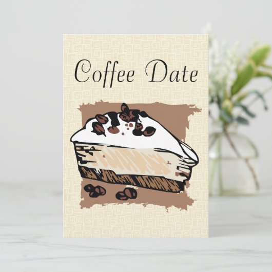 Koffiedatum Kaart (Staand voorkant)