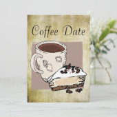 Koffiedatum Kaart (Staand voorkant)