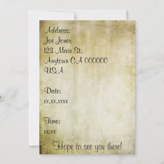 Koffiedatum Kaart (Achterkant)