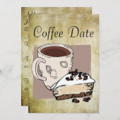 Koffiedatum Kaart (Voorkant / Achterkant)
