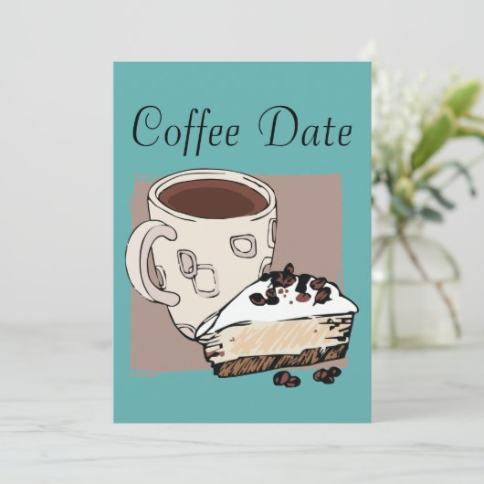 Koffiedatum Kaart (Staand voorkant)