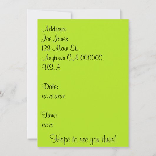 Koffiedatum Kaart (Achterkant)