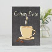 Koffiedatum Kaart (Staand voorkant)