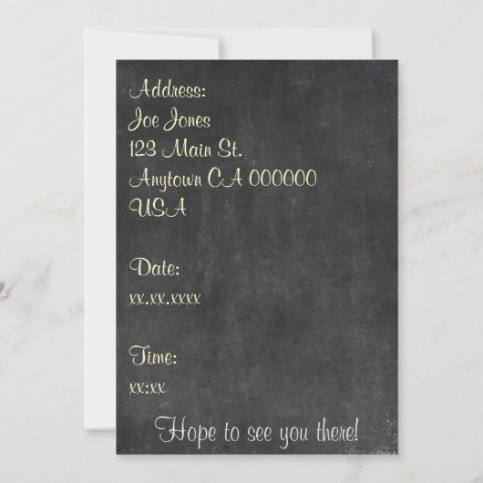 Koffiedatum Kaart (Achterkant)