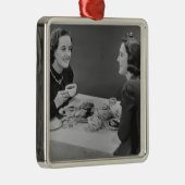 Koffiedatum Metalen Ornament (Rechts)