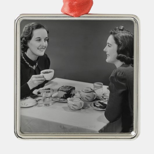 Koffiedatum Metalen Ornament (Voorkant)