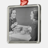 Koffiedatum Metalen Ornament (Links)