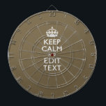Koffiedecor voor toppen: kalk en Jouw tekst eenvou Dartbord<br><div class="desc">Uw gepersonaliseerde gezegde van de Kalm van het Levensonderhoud op een fijn de beige de kleurenstijldecor van de douanetak beige. Een gepersonaliseerd gezegde van de Stijl van de Kalm van het Levensonderhoud op één van een vriendelijk gift. Een grappige of grillige poging om uw creatieve woorden op twee bewerkbare tekstregels...</div>