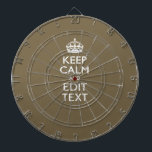 Koffiedecor voor toppen: kalk en Jouw tekst eenvou Dartbord<br><div class="desc">Uw gepersonaliseerde gezegde van de Kalm van het Levensonderhoud op een fijn de beige de kleurenstijldecor van de douanetak beige. Een gepersonaliseerd gezegde van de Stijl van de Kalm van het Levensonderhoud op één van een vriendelijk gift. Een grappige of grillige poging om uw creatieve woorden op twee bewerkbare tekstregels...</div>