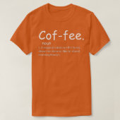 Koffiedefinitie T-shirt (Design voorkant)
