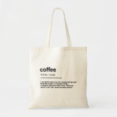 Koffiedefinitie Tote Bag (Voorkant)