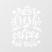 Koffiedekplaatjes voor ramen of deuren raamsticker (Vel)