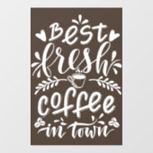 Koffiedekplaatjes voor ramen of deuren raamsticker (Vel)