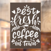 Koffiedekplaatjes voor ramen of deuren raamsticker (Vel 2)