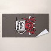 koffiedemon badhanddoek (Badhanddoek)