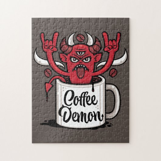 koffiedemon legpuzzel (Verticaal)