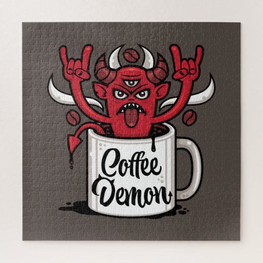 koffiedemon legpuzzel (Verticaal)