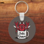 koffiedemon sleutelhanger (Achterkant)