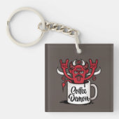 koffiedemon sleutelhanger (voorkant)