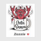 koffiedemon sticker (Vel)