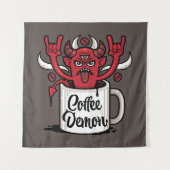koffiedemon wandkleed (Voorkant)
