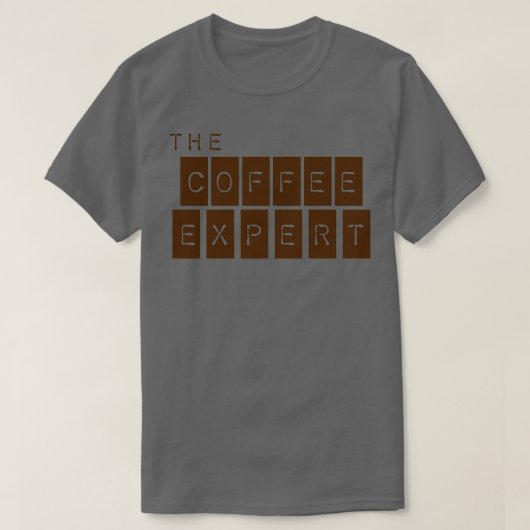 Koffiedeskundige T-shirt (Design voorkant)