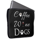 Koffiedeugen voor laptophoes laptop sleeve (Voorkant Rechts)