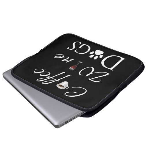 Koffiedeugen voor laptophoes laptop sleeve (Voorkant onderkant)