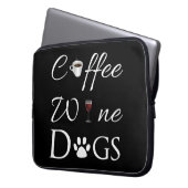 Koffiedeugen voor laptophoes laptop sleeve (Voorkant Links)