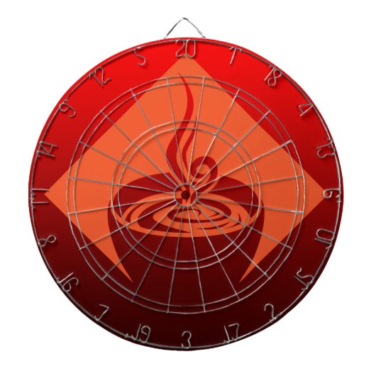 koffiediamant dartbord (Voorkant)