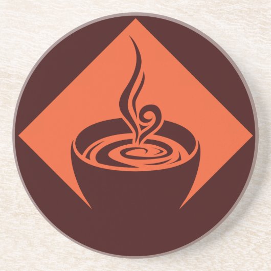 koffiediamant zandsteen onderzetter (Voorkant)